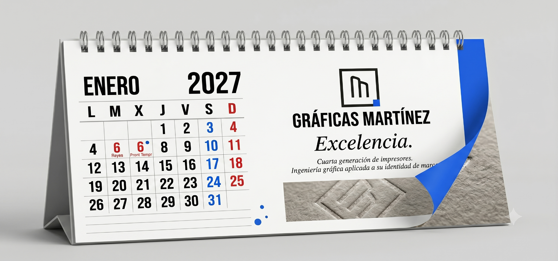 Calendario Mesa Compacto 2027